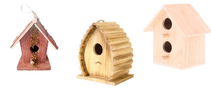 Casas para pájaros de madera
