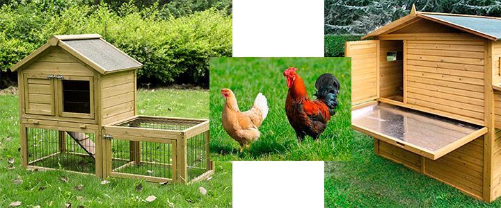 Casitas de madera para gallinas