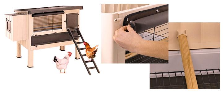 Gallinero de plástico Ferplast Happy Farm 120